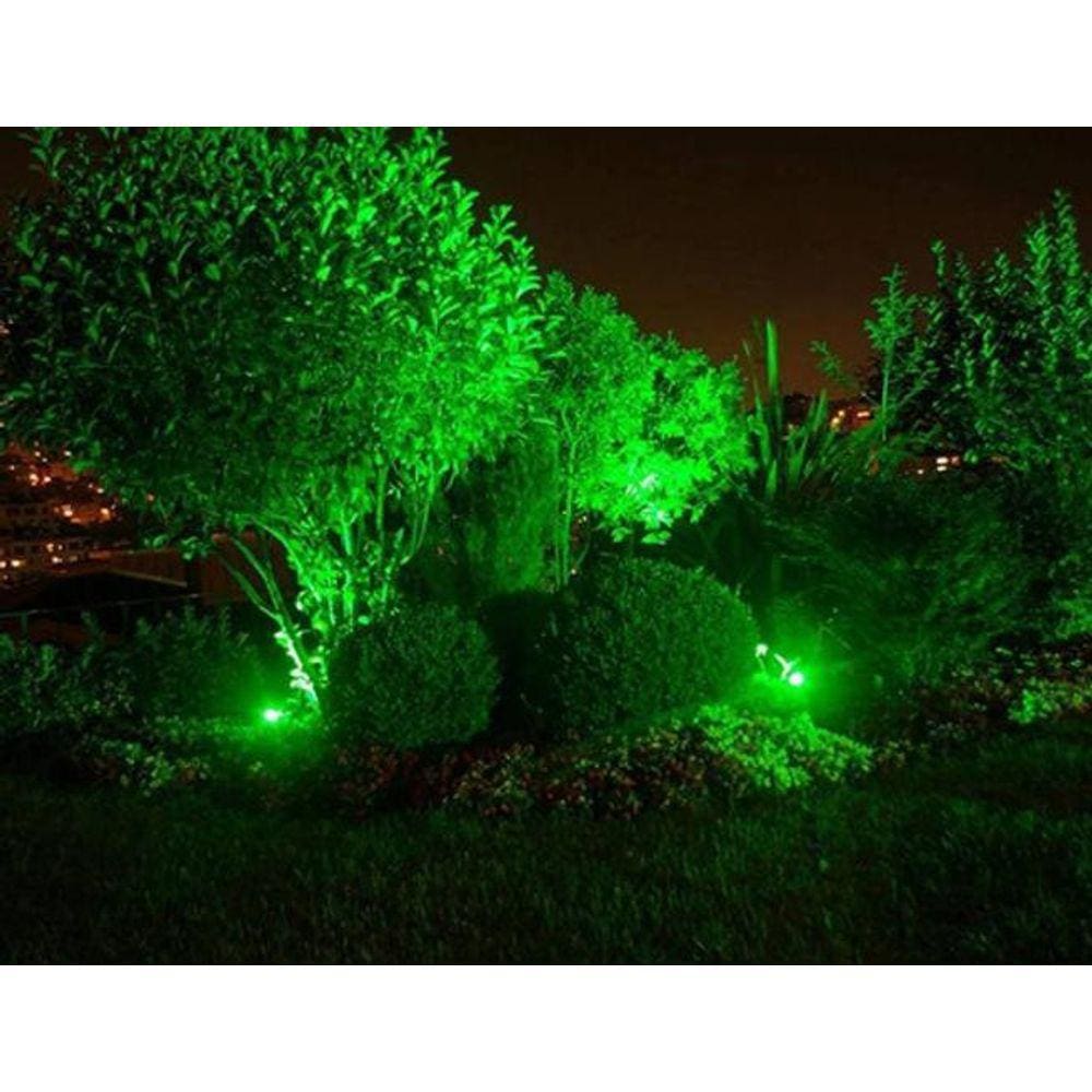 Espeto De Jardim 5W Led Prova D`Água Verde Bivolt