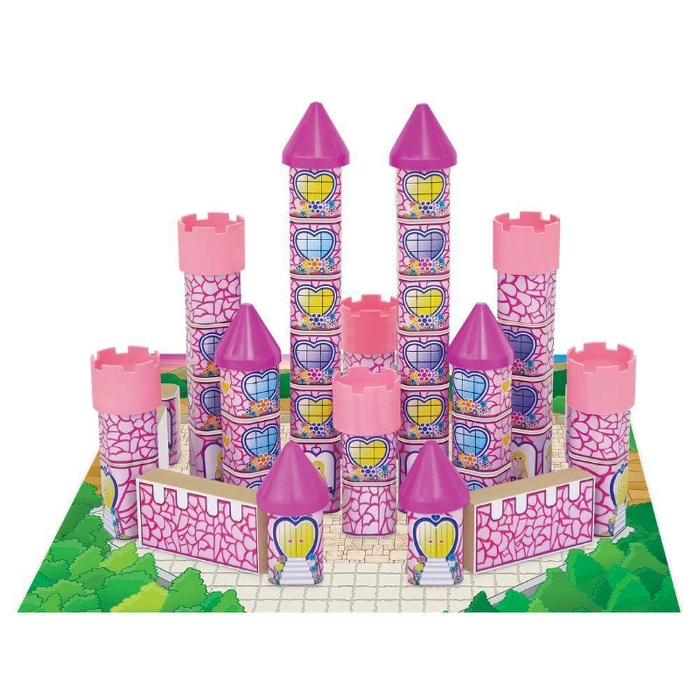 Blocos De Montar Madeira Castelo Das Fadas - Junges 728