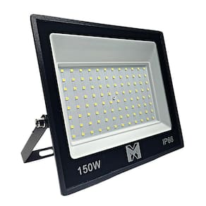 Kit 10 Refletor Led 150W Holofote Prova D`Água Frio