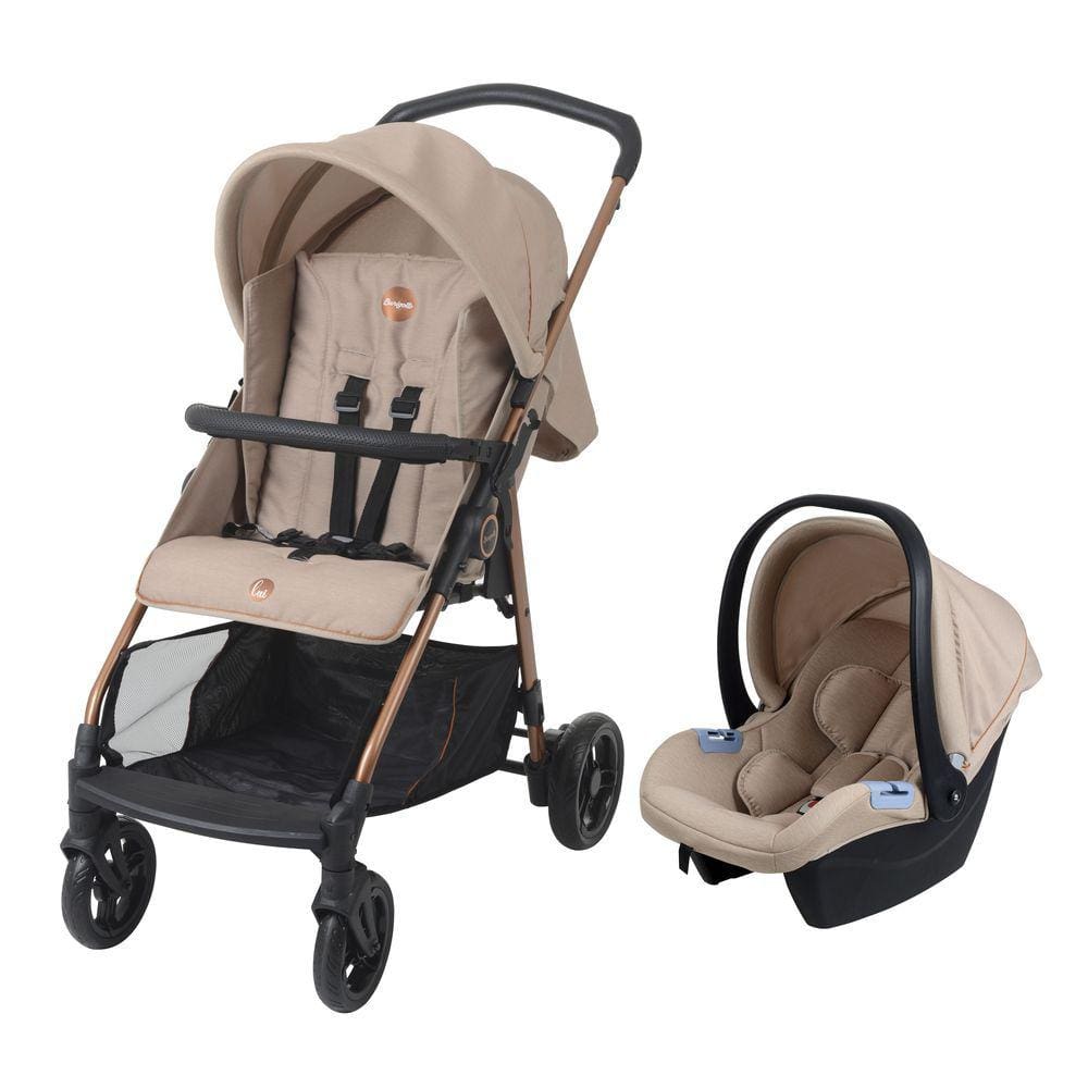 Carrinho de Bebê com Bebê Conforto Burigotto Travel System Lui e Materna