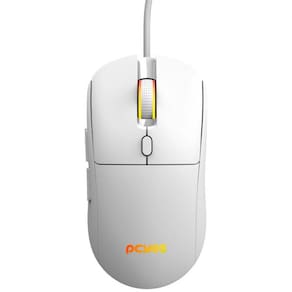 Mouse Gamer Pcyes Basaran White Ghost - 12400 Dpi - Rgb - 6 Botoes - Pmgbrwg