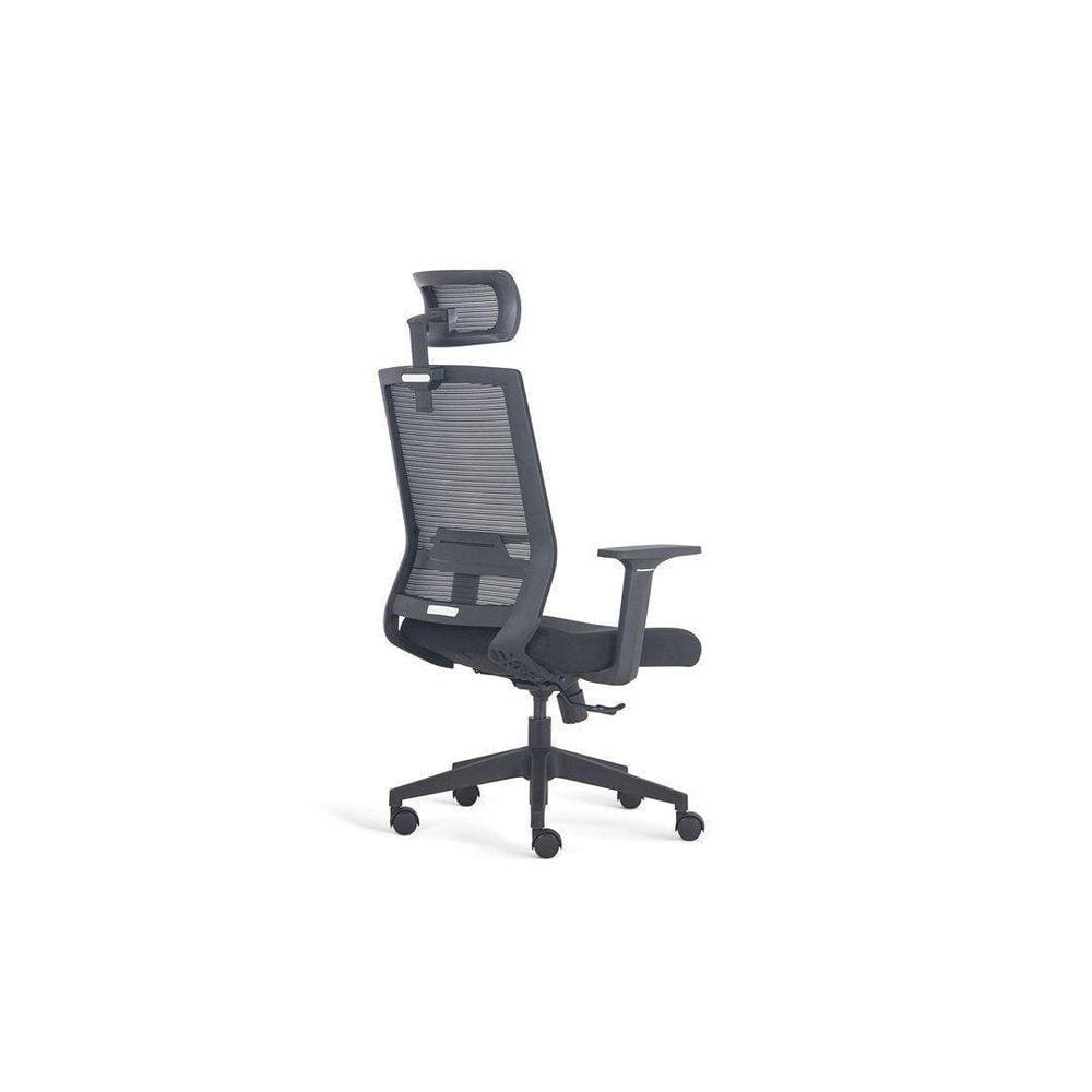 Cadeira Para Home Office Encosto Tela Mesh Com Apoio De Cab.