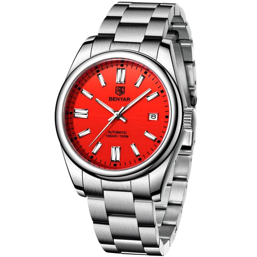 Relógio de Pulso Masculino Automático em Aço Inoxidável  Casual  À Prova D` Água