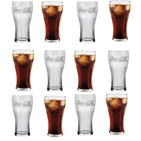 Kit c/12 Copo Coca-cola 300ml Contour Nadir Vidro Transpar.