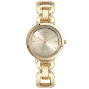Relógio TECHNOS feminino analógico dourado corrente 2035MWM/1X