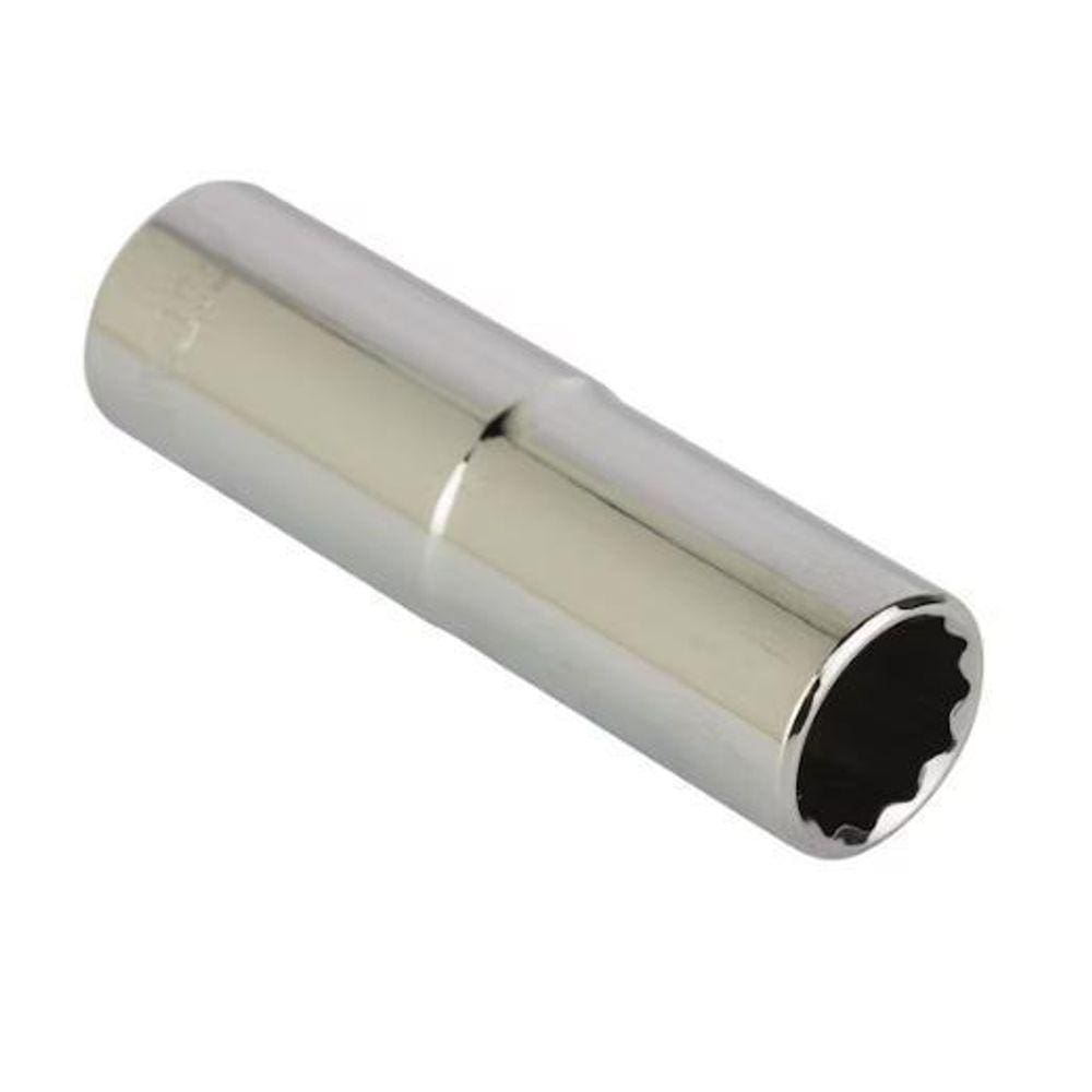 Soquete Longo Encaixe 3/8 - Estriado - 14Mm