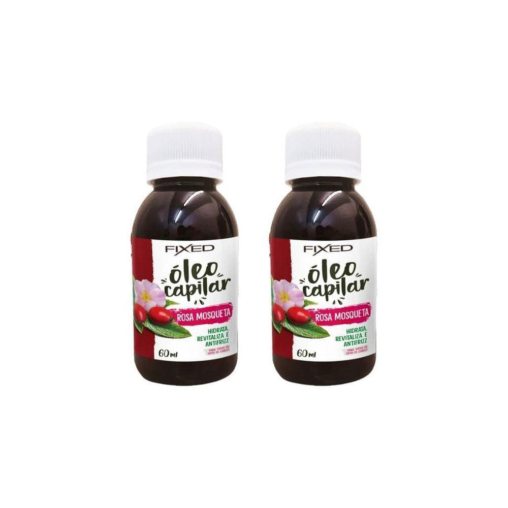 Oleo Capilar Fixed Rosa Mosqueta 60Ml-Kit C/2Un