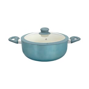 Caçarola Antiaderente Cerâmica de Indução Azul Genebra Plus 22cm - Casambiente
