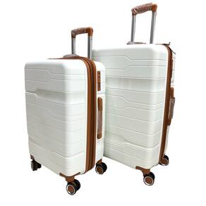 Kit Mala 32Kg + Mala 23Kg Polipropileno Inquebrável Branca