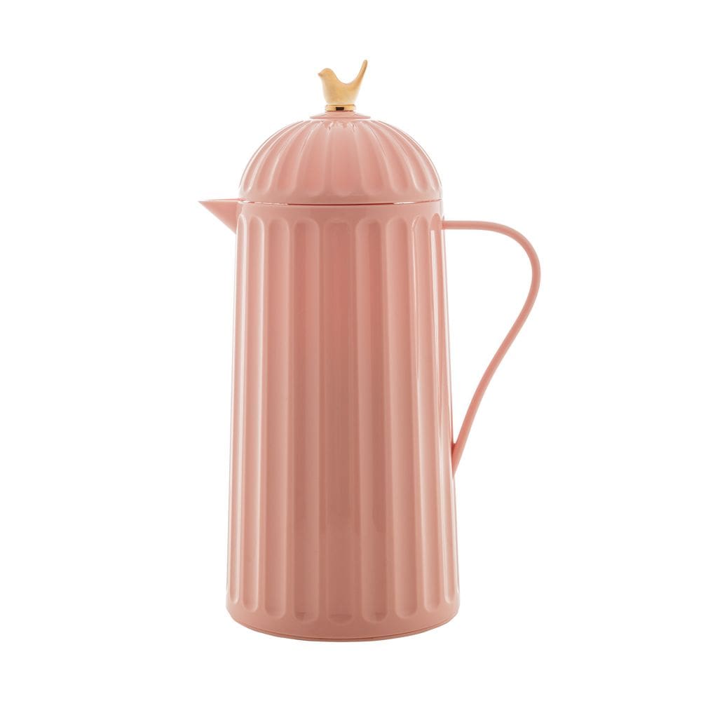 Garrafa Térmica Bird Café Chá Retro Luxo Vintage 1L Rosa