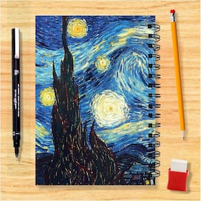 Sketchbook Caderno Desenho Noite Estrelada Vincent Van Gogh
