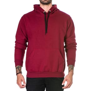 Blusa de Frio Moletom Canguru Jaqueta Liso Basico Com Capuz Ajustavel Lançamento Inverno