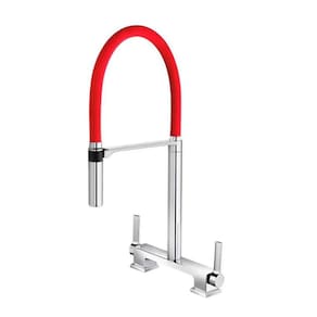 Misturador de Mesa para Cozinha Doc Bica Alta Cromado/Vermelho - Docol