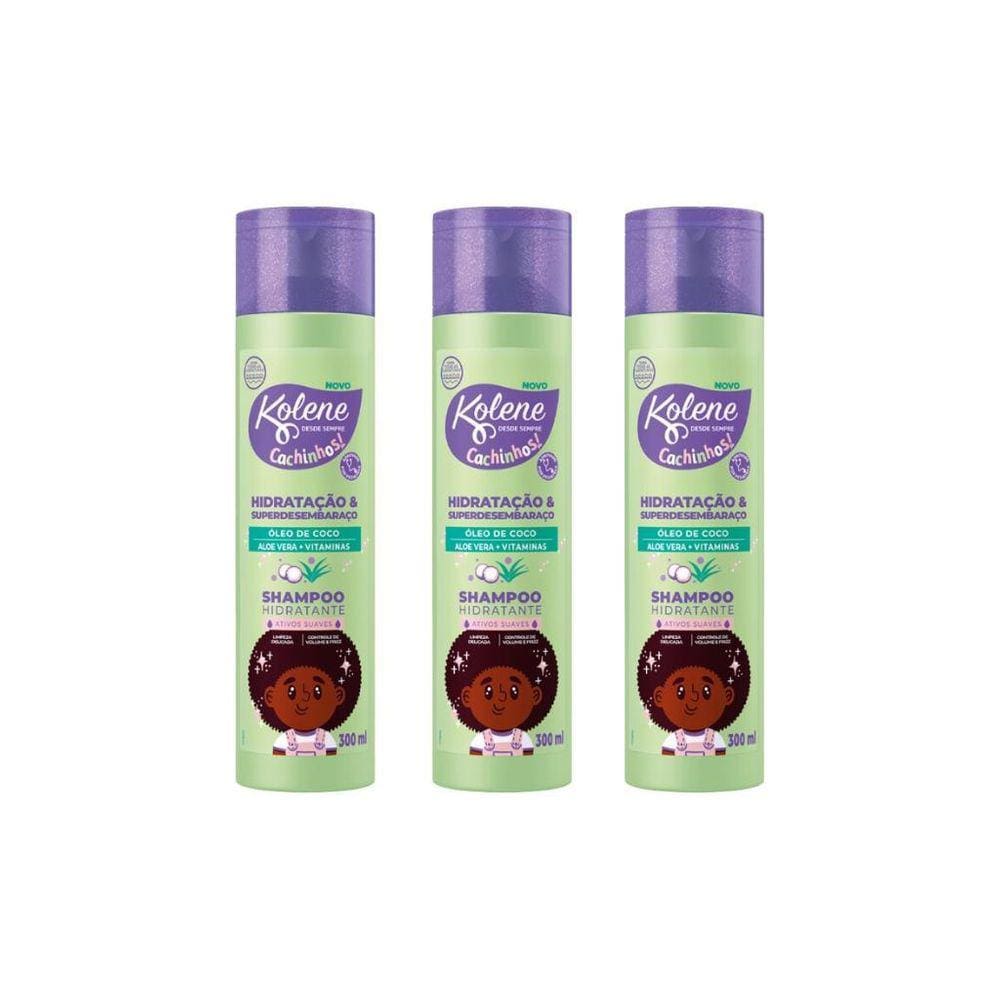 Shampoo Kolene 300Ml Cachinhos - Kit Com 3Un
