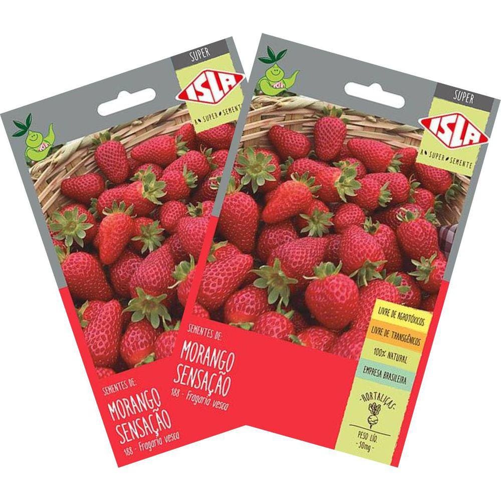 2X Sementes de Morango Sensação Super ISLA