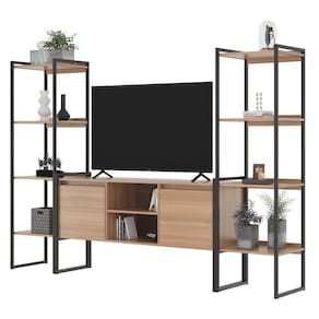 Rack para TV e Estante Estilo Industrial Moderno Montana