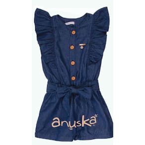 Macacão Infantil Menina Azul Anuska 3449