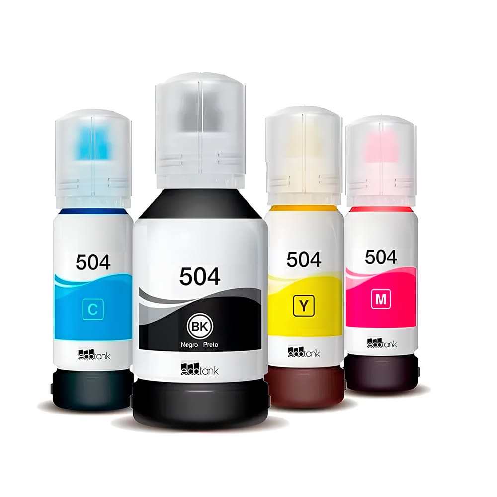 Kit Refil de Tinta Compatível Epson L4260 T504120 CMYK