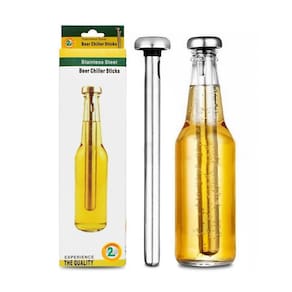 Bastao Resfriador Gel Inox Gelar Cerveja Long Neck Le-Mr82