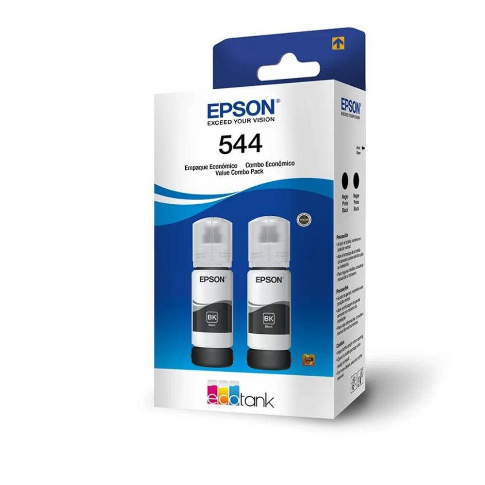 Kit com 2 Garrafas de Tinta Preta Epson T544120-2P