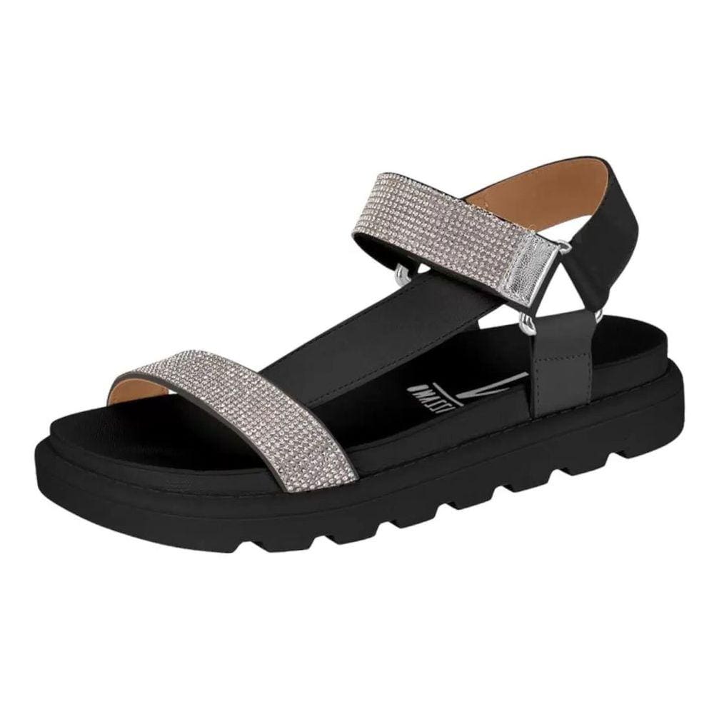 Sandália Papete Feminina Plataforma Strass Vizzano 6459.121