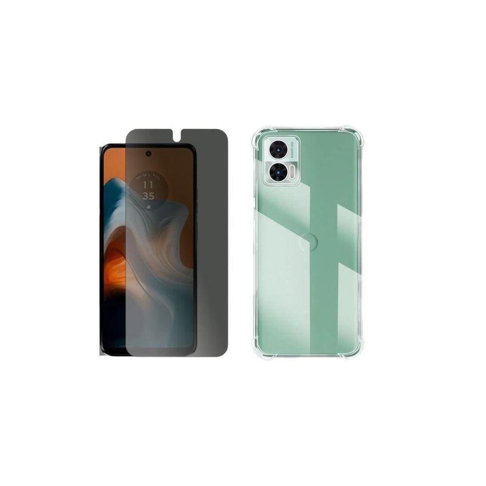 Capa + Pelicula Hidrogel Privativa Compatível Para Moto G34