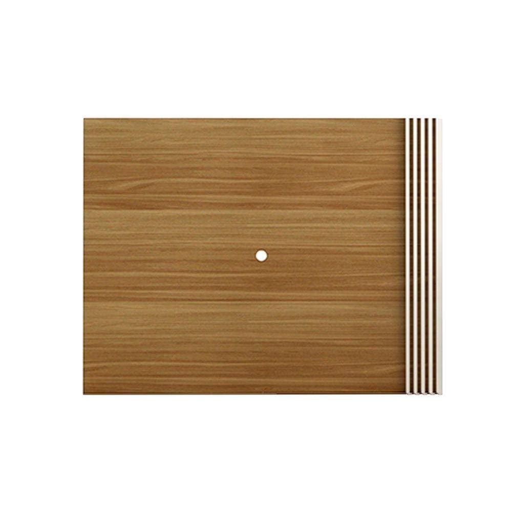 Painel Home p/TV até 42 Polegadas PL3004 Ripado 115x150cm Natural/Off White - Tecno Mobili
