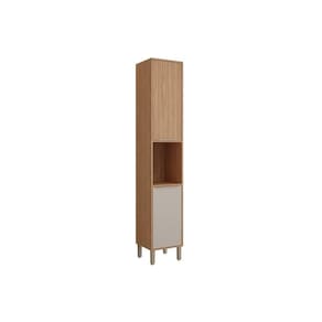 Paneleiro de Cozinha Divina c/ Nicho e 2 Portas 37 cm Freijo/Off White - MGM