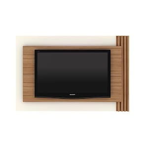 Painel Home p/TV até 65 Polegadas PL3001 180x120cm Natural/Off White - Tecno Mobili