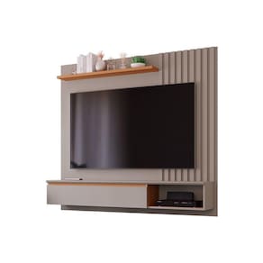Painel p/ TV Casal Panamá até 60 Polegadas Off White/Nature - Permóbili