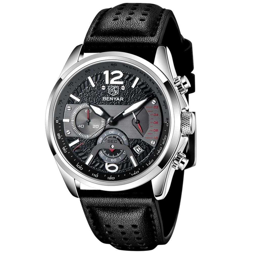 Relógio De Quartzo Esportivo Masculino Design Classico À Prova D` Água