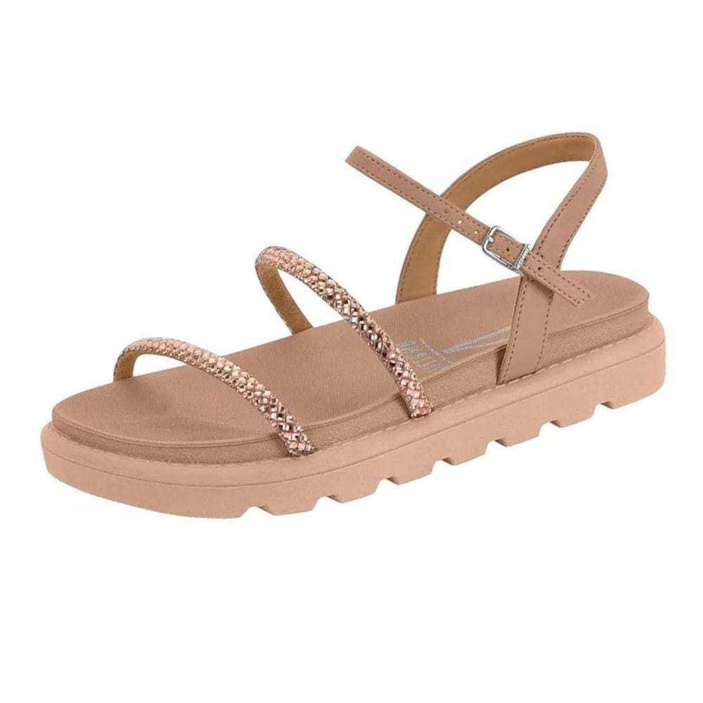 Sandalia Plataforma Feminina Strass Vizzano 6459.123