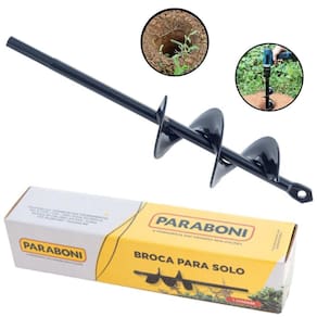 Broca Perfurador Para Solo Terra Jardim 220X50Mm Furadeira