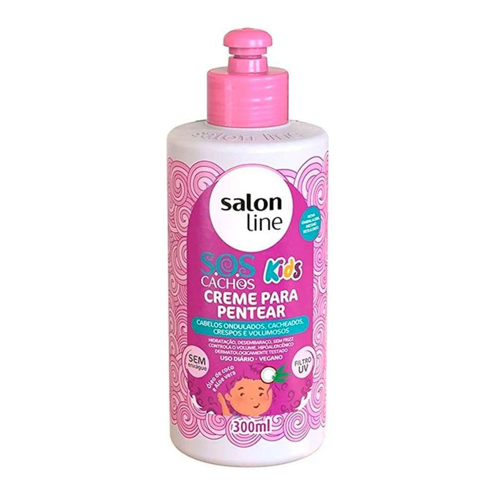 Creme de Pentear Salon Line S.O.S Kids Óleo de Coco e Aloe Vera 300ml