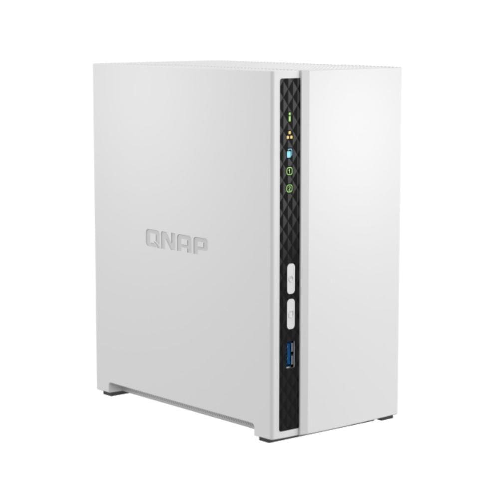 Storage NAS Qnap TS-233 - Quad-Core 2.0 Ghz - Gigabit - USB 3.2 - Suporta 2 HDs