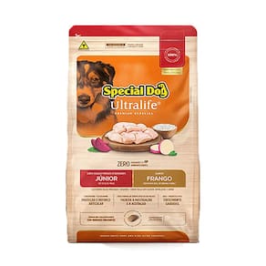Ração Special Dog Ultralife Júnior Cães Filhotes Raças Médias e Grande Frango e Arroz 15kg