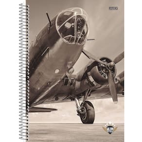 Caderno Espiral Universitário 15 Mat 240 Fls Air Attack - SD