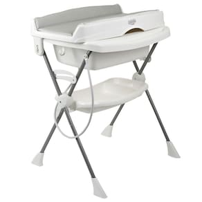 Banheira de Bebê Burigotto Splash+ com Suporte e Trocador Granito
