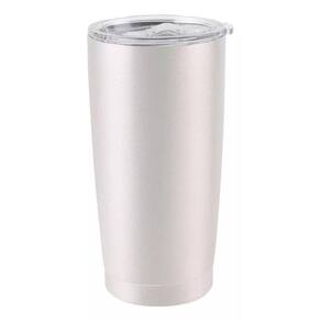 Copo Térmico Grande - 600Ml -Branco- C/Tampa Dolce Home