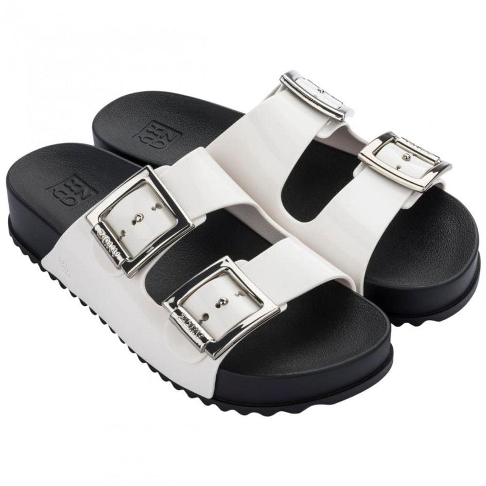 Tamanco Zaxy Partne Iii Preto/Branco