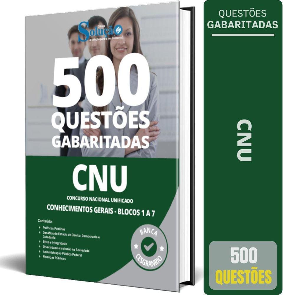 Caderno Questões Cnu 2024 Conhecimentos Gerais Bloco 1 A 7