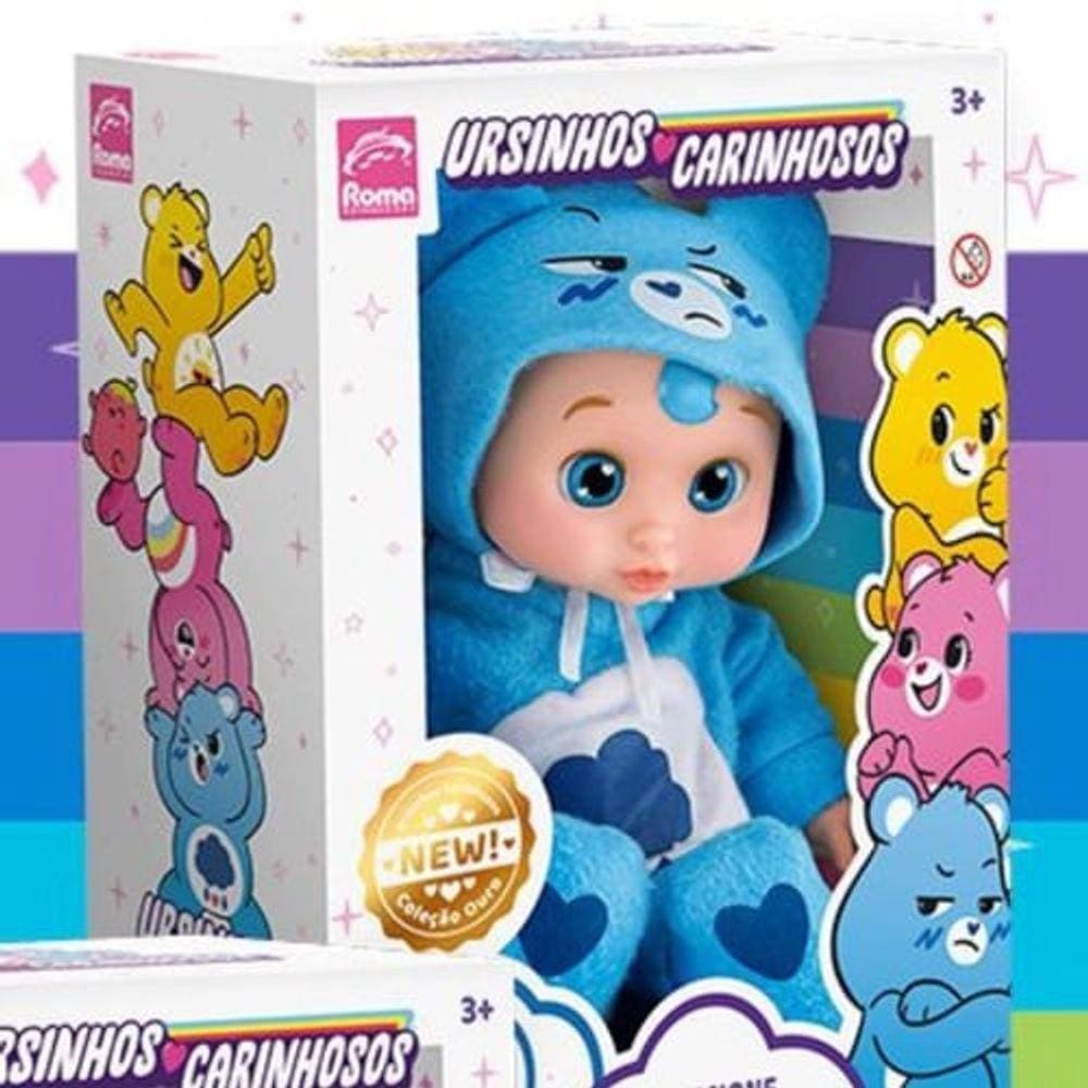 Boneca - Lilty Kids - Ursinhos Carinhosos - Azul ROMA JENSEN