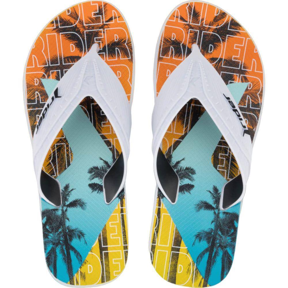 Chinelo Dedo Borracha Masculino Casual Dia a Dia Way Logo Rider 12272