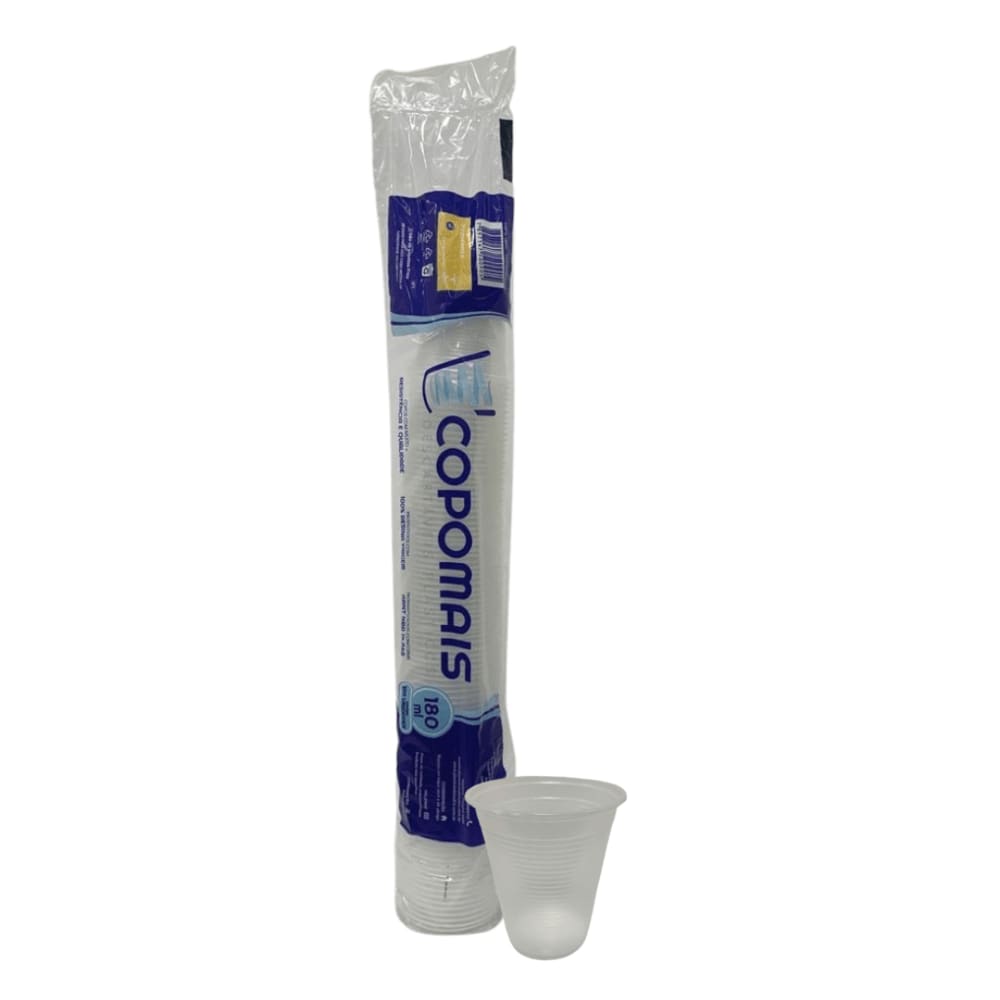 Pct Copo 180Ml Copomais Transparente Ps 100Un
