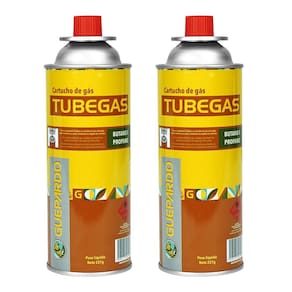 2x Gas para Fogareiro Fogao Guepardo TubeGas 227g