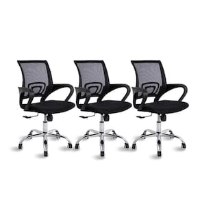 Conjunto 3 Cadeiras de Escritório Diretor Clint - Travel Max