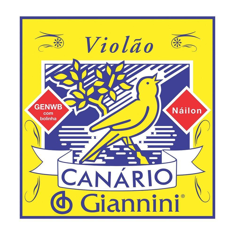 Corda de NYLON Giannini Canario GENWB4 4A para Violao com Bolinha Quantidade 6