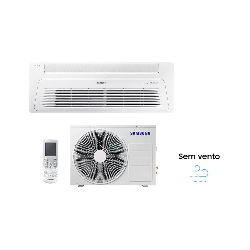 Ar Condicionado Inverter Cassete 1 via WindFree com WiFi 24.000 BTUs Quente/Frio 220V