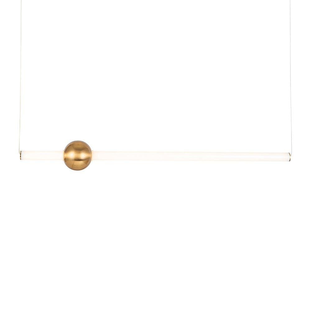 Lustre Pendente Skylight Line 3041 Dourado Led Bivolt