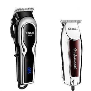 Combo Maquina Kemei Km-119 + Kemei Pezinho Km9163